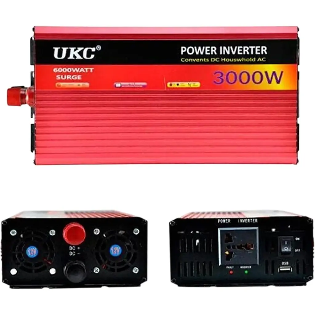 Автомобільний інвертор UKC YT-3000W-CI12V 3000VA 1500W 12/220V [167722] - фото 3
