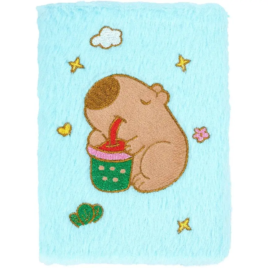 Блокнот А5 ZiBi Capybara 22 Kids Line плюшевый клетка 80 листов (ZB.700043) - фото 2