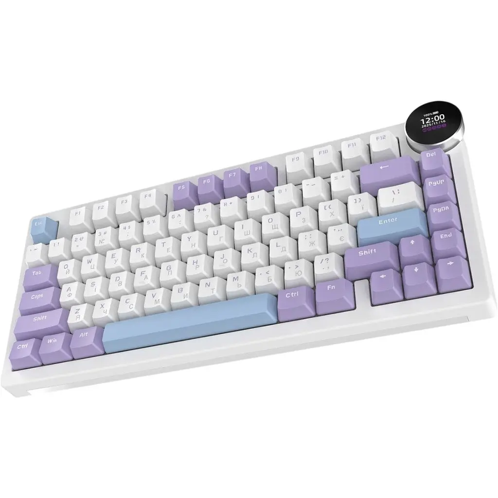 Клавіатура Ajazz AK820 V2 White Peach Switch Purple/White/Blue (AK820-V2-WP-PWB) [175695] - фото 4