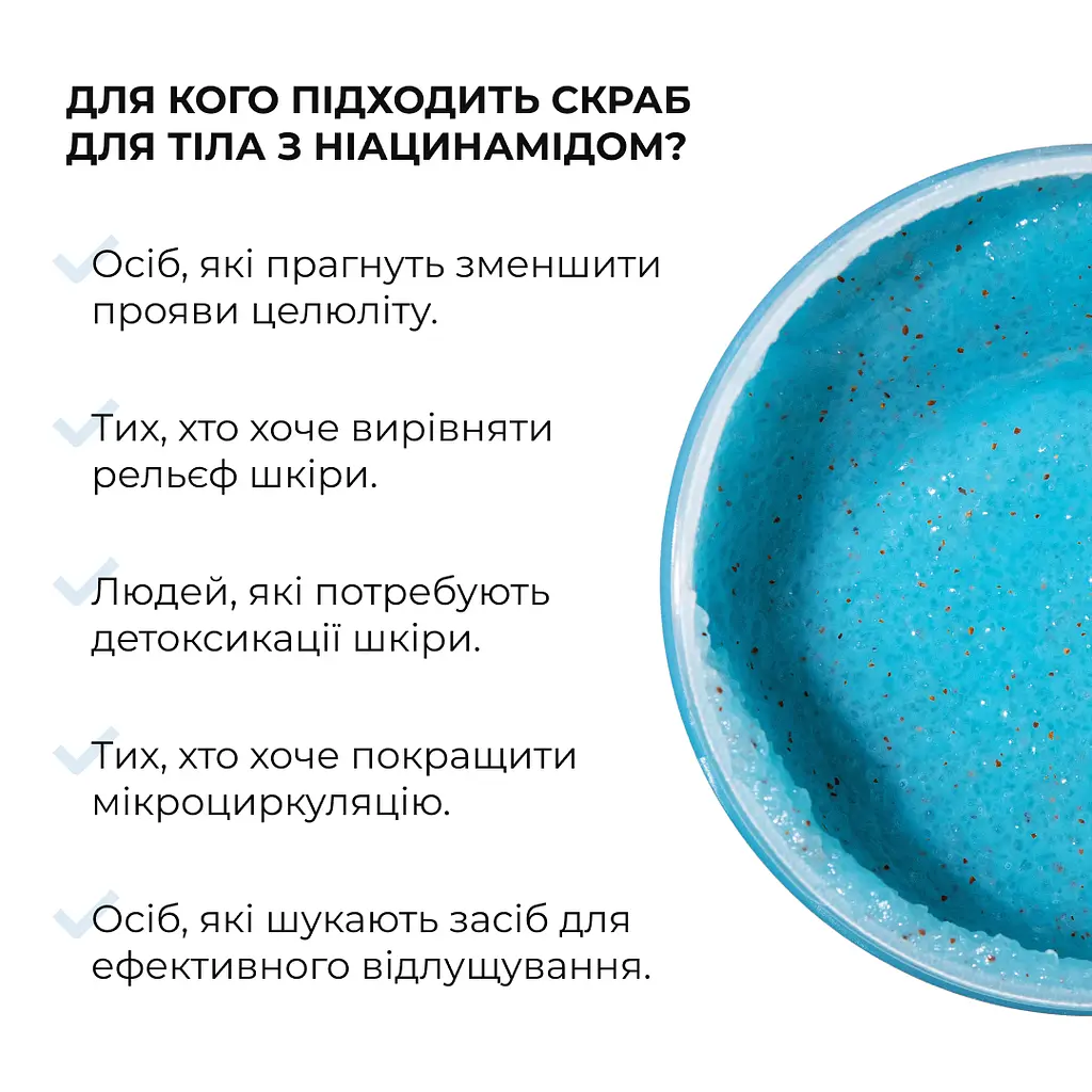 Моделюючий скраб для тіла з Ніацинамідом Niacinamide Firm & Sculpt Scrub Hillary 200 г - фото 4