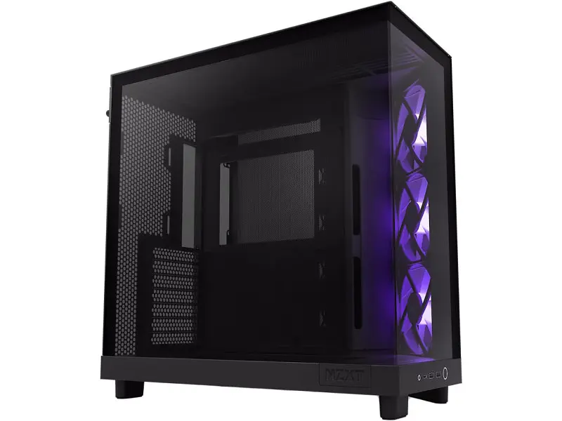 Корпус NZXT H6 FLOW RGB ALL Black (CC-H61FB-R1)