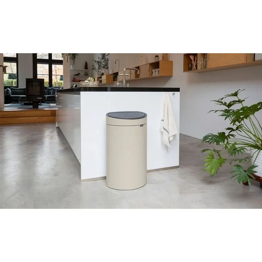 Бак для мусора Brabantia Touch 40 л бежевый (200748) - фото 8