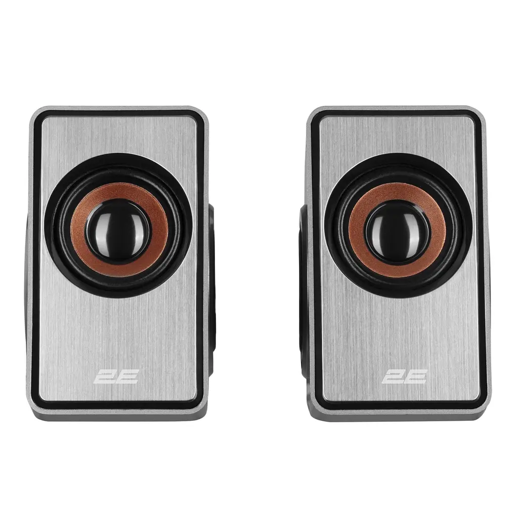 Комп'ютерні колонки 2E PCS204 Silver, 2.0, USB - фото 8