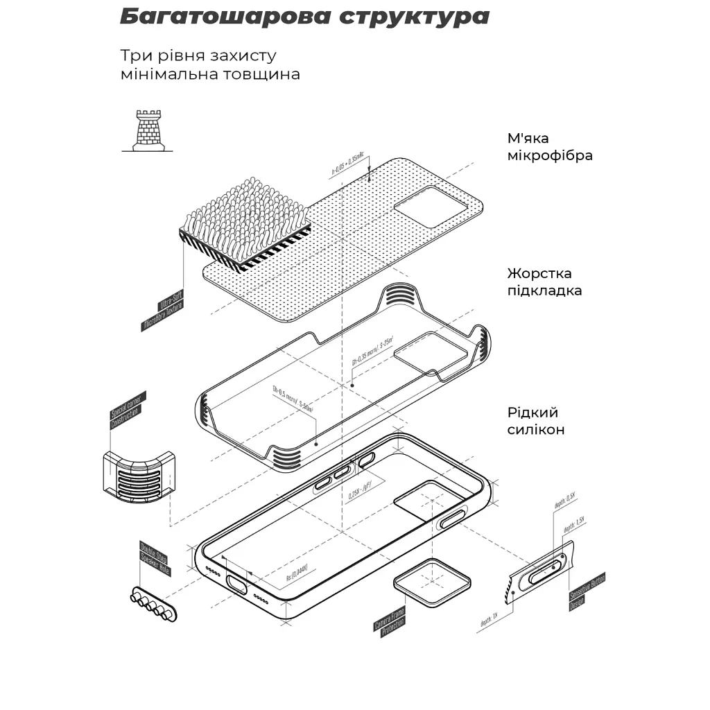 Чохол до мобільного телефона Armorstandart ICON Xiaomi 17T 5G Black (ARM90965) - фото 6