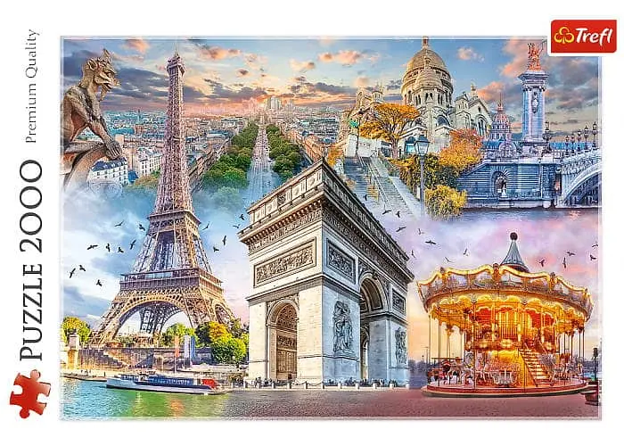 Пазл Trefl Вихідні у Парижі колаж 2000 ел. (27125) - фото 2