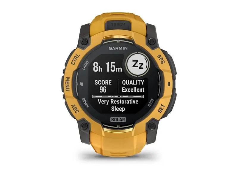 Смарт-годинник Garmin Instinct 3 50mm Solar Sunburst with Sunburst/Gray Band (010-02935-02/42) - фото 12