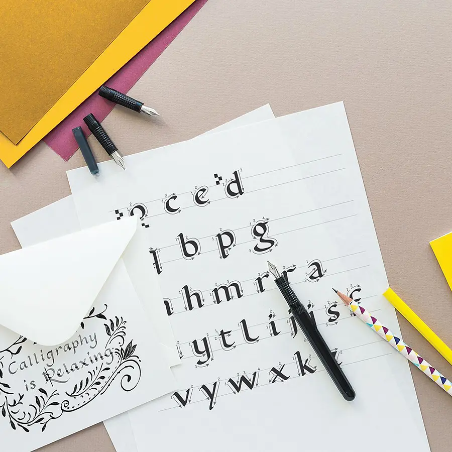 Набір для каліграфії Beginner’s Calligraphy Set (авторучка 3 пера конвертер) Manuscript - фото 4