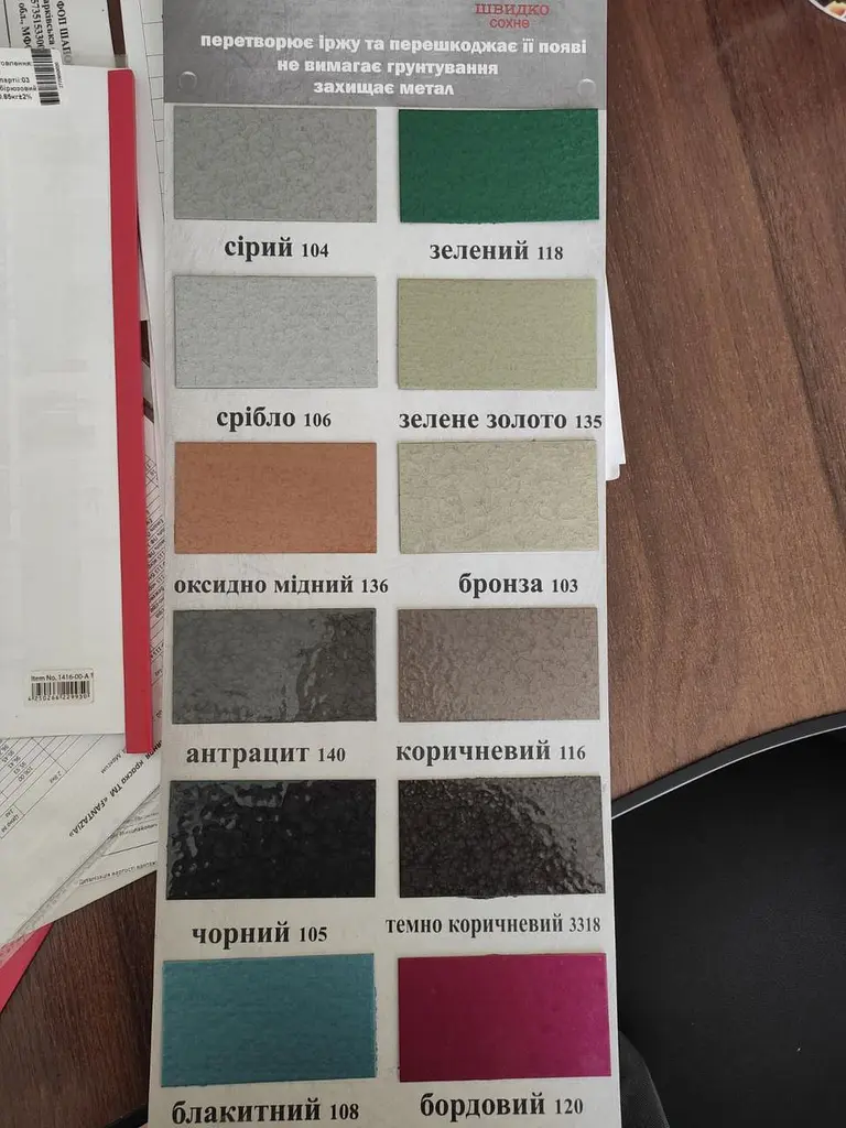 Ґрунт-емаль із молотковим ефектом 3 в 1 Fantazia зелене золото 2 л - фото 2