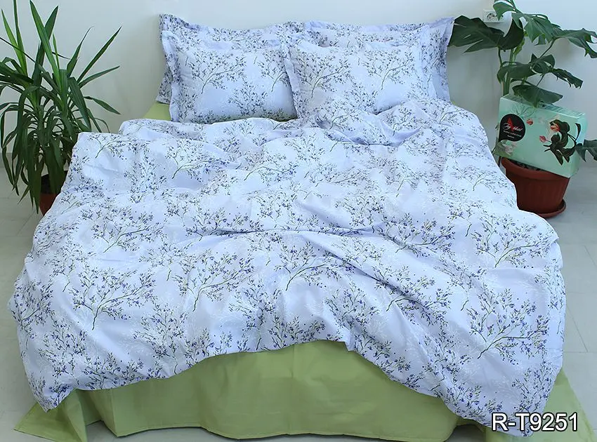 Комплект постільної білизни з компаньйоном (R-T9251) Євро TAG tekstil pbe0037041