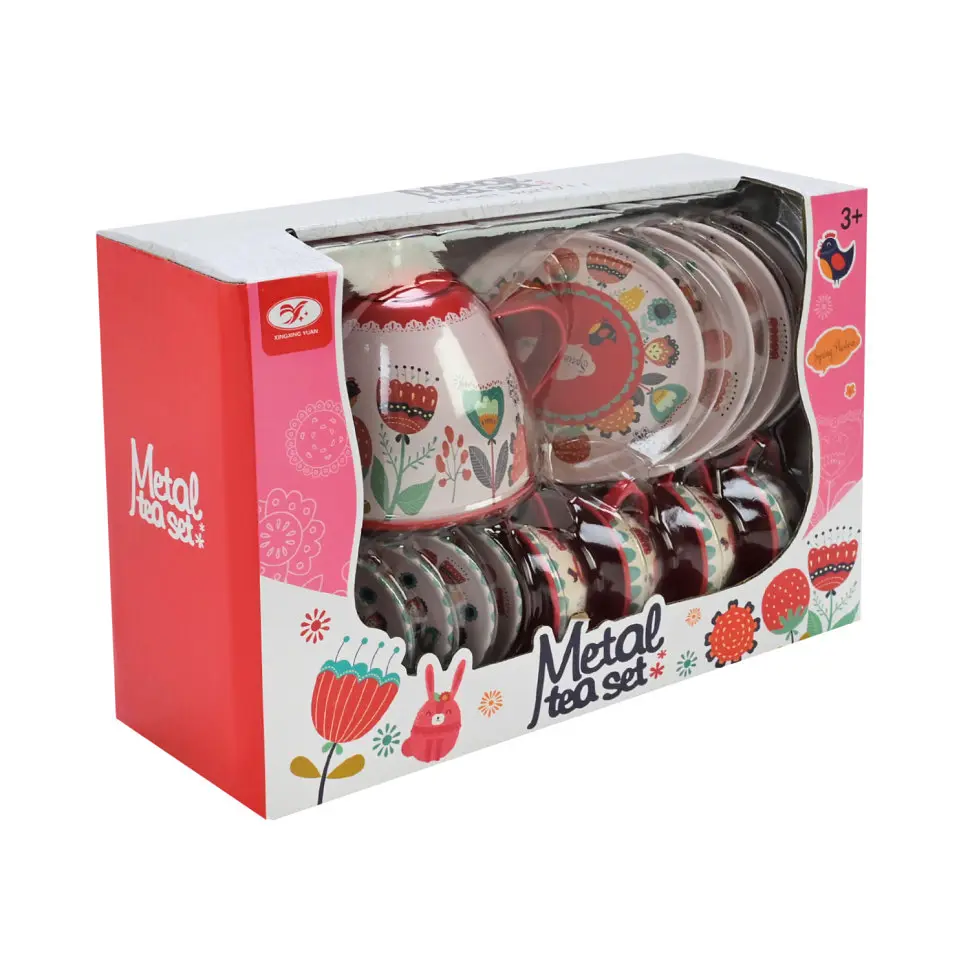 Дитячий набір посуду Tea set 620-C5 метал, 14 предметів - фото 2