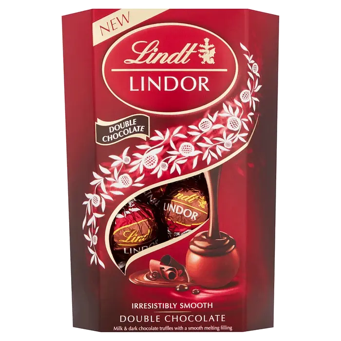 Шоколадные конфеты Lindt Lindor Double Chocolate 200g