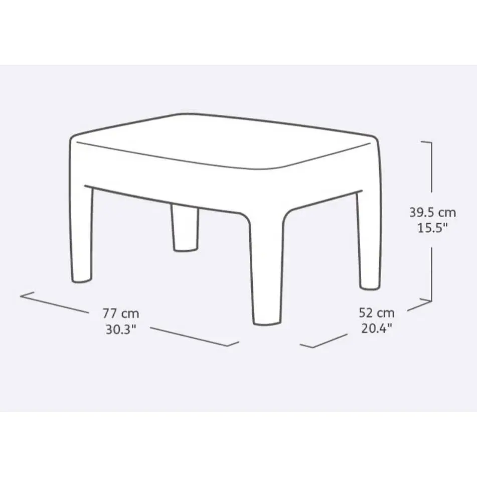 Комплект садовой мебели Allibert Keter Tarifa Balcony коричневый - фото 7