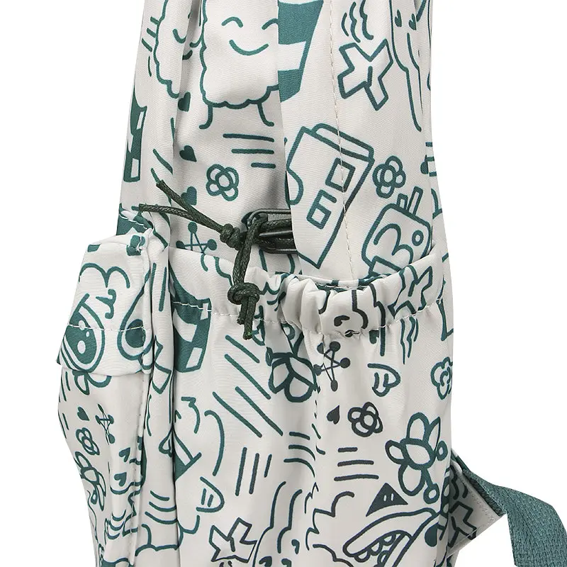 Рюкзак підлітковий No Brand 5154 31х13 см White-Green 13081-84482 - фото 5