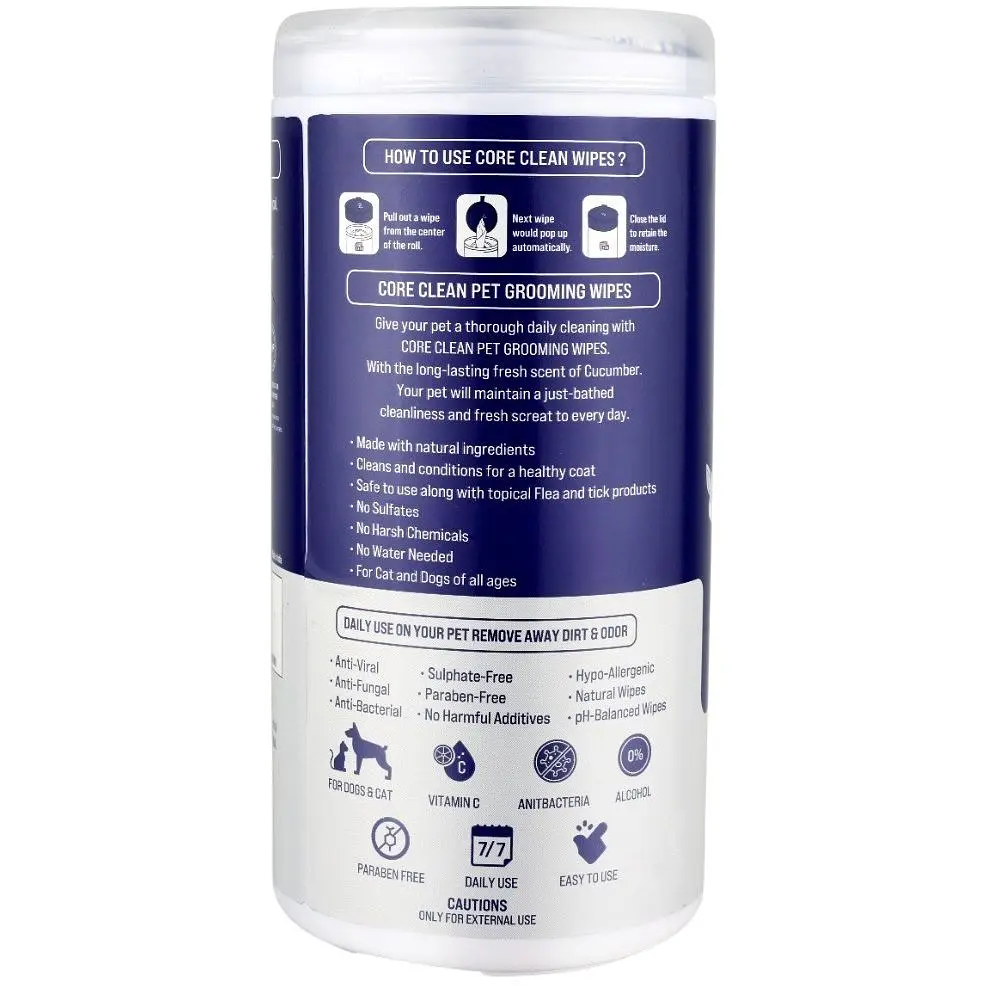 Серветки вологі Pet Clean Grooming Wipes для грумінгу домашніх тварин з ароматом квітів японської вишні 50 шт. - фото 2