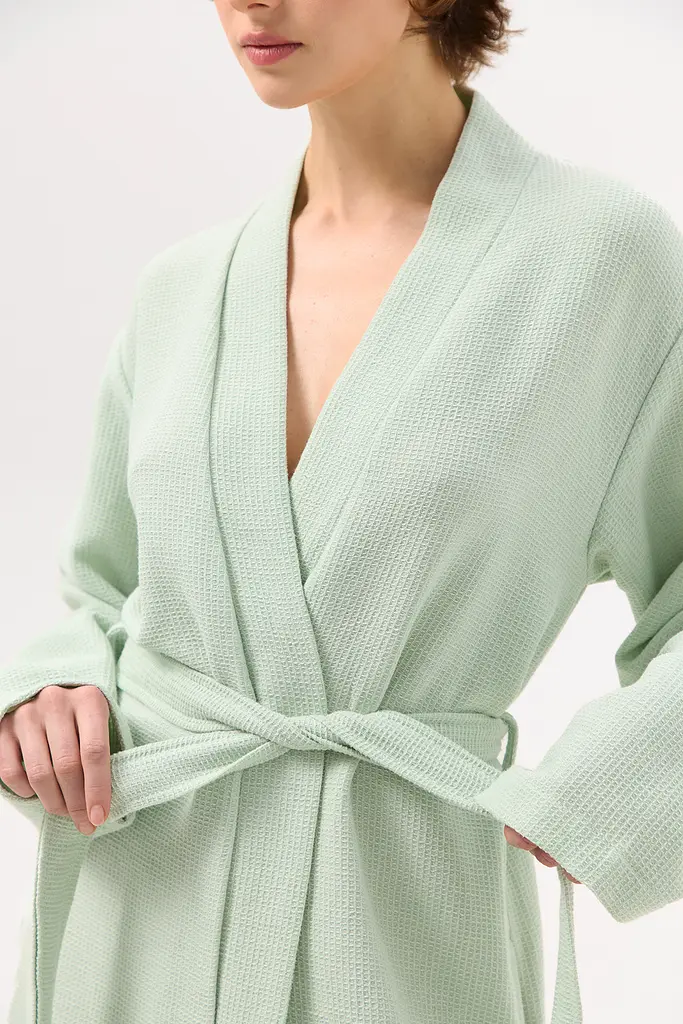 Халат-кимоно Lotus Home - Enika мятный XS - фото 4