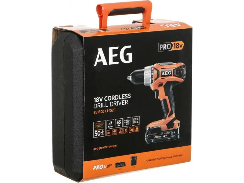 Шуруповерт акумуляторний AEG BS18G3LI-152C - фото 2