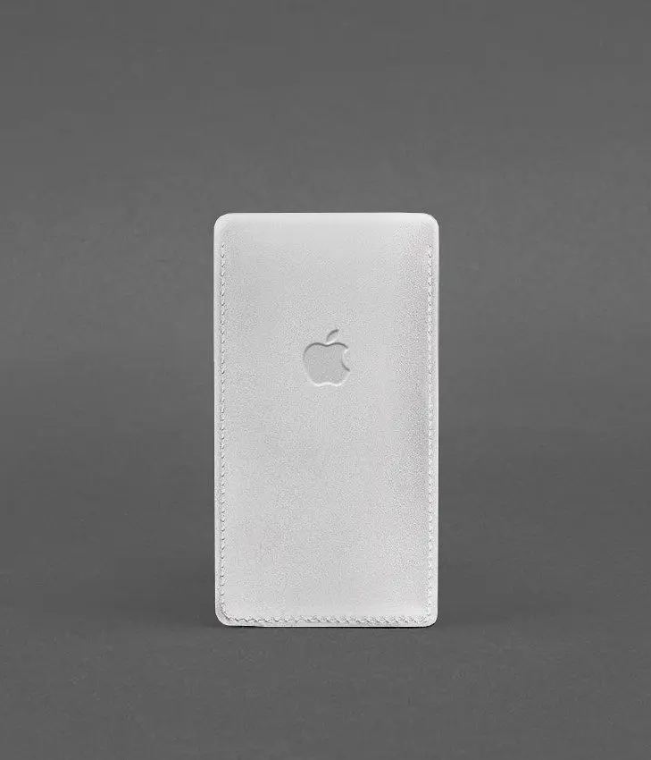 Кожаный чехол для iPhone 13 Белый - фото 2