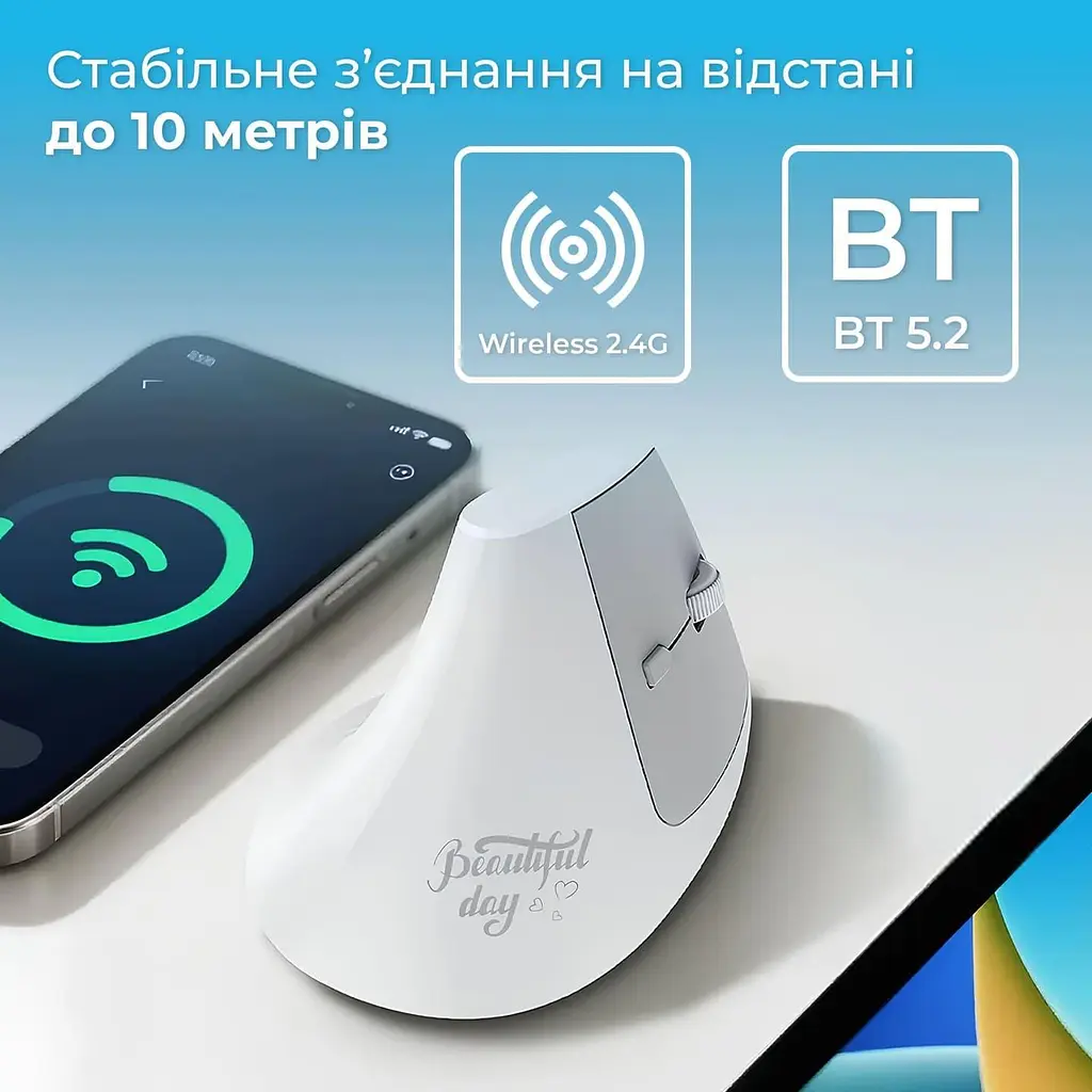 Миша Ajazz i300 White (i300-W) - фото 7