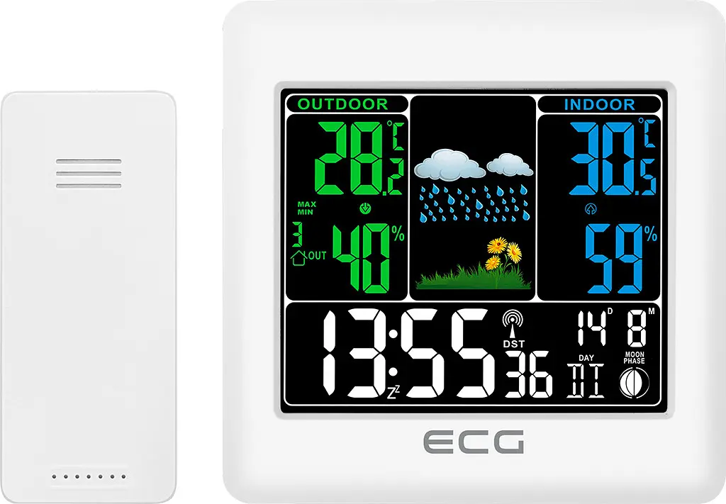 Метеостанція ECG MS 300 White - фото 2