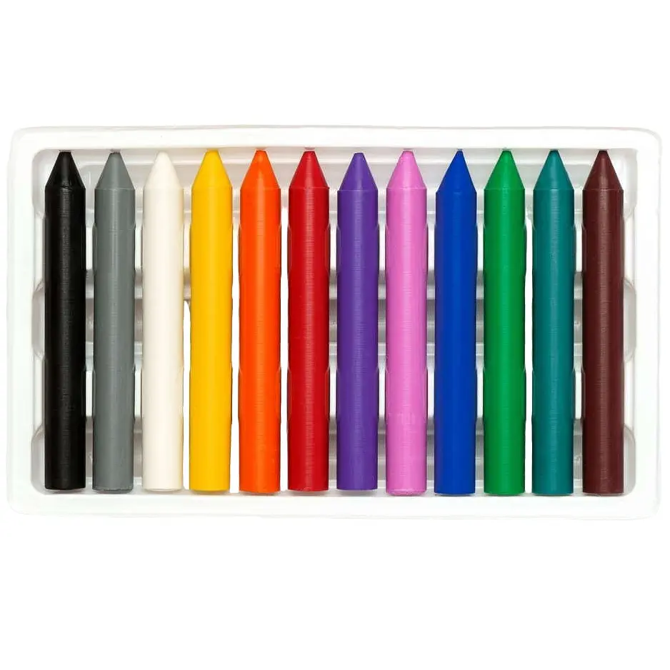 Олівці воскові Школярик 12 кольорів (316111001-UA) - фото 2