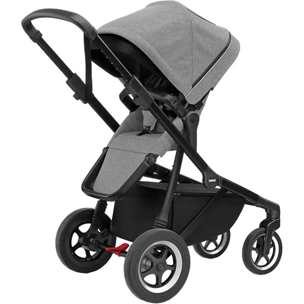 Детская коляска Thule Sleek Black/Grey Melange [11000023] [107636] - фото 4