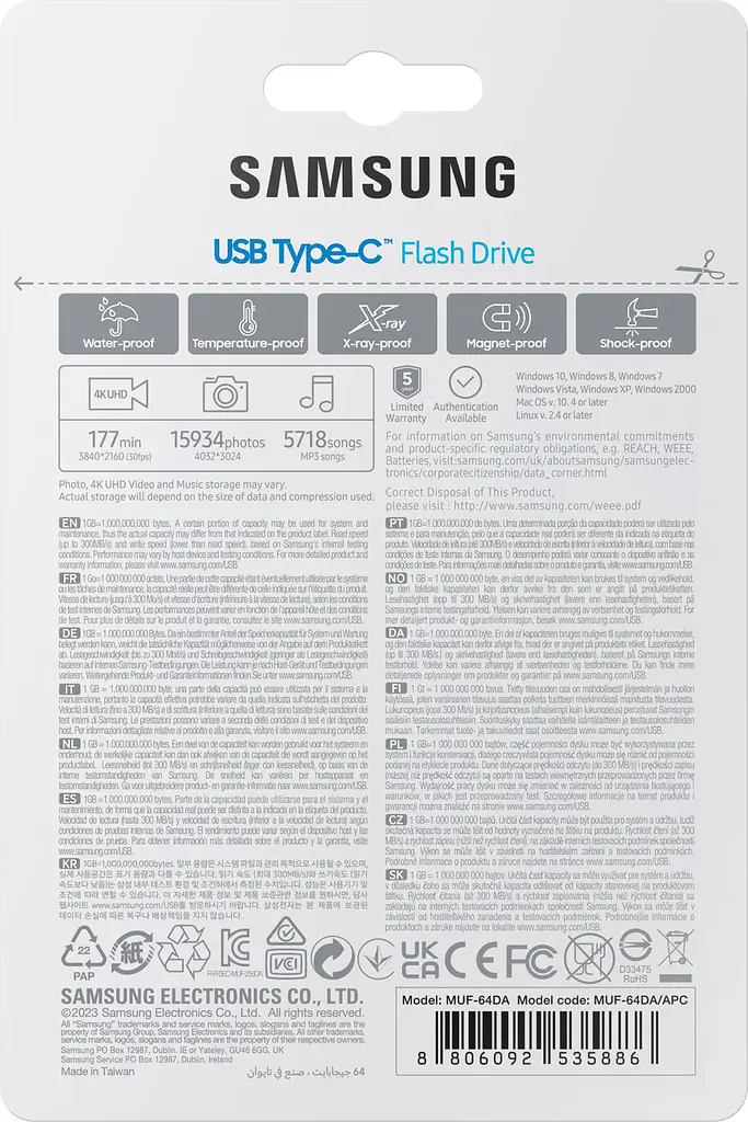 Samsung Накопичувач 64GB USB 3.2 Type-C - фото 10