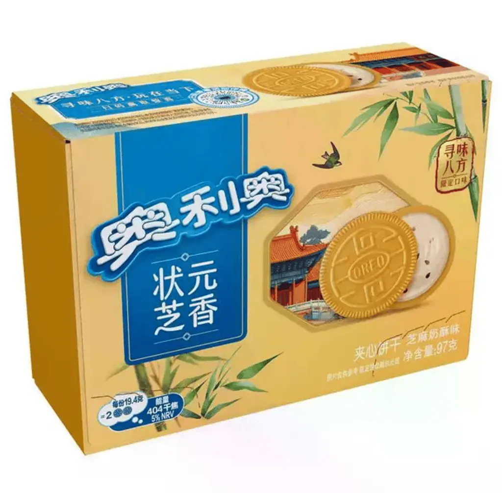 Печиво Oreo China Sesame Cheese Кунжутне молоко 97г - фото 5