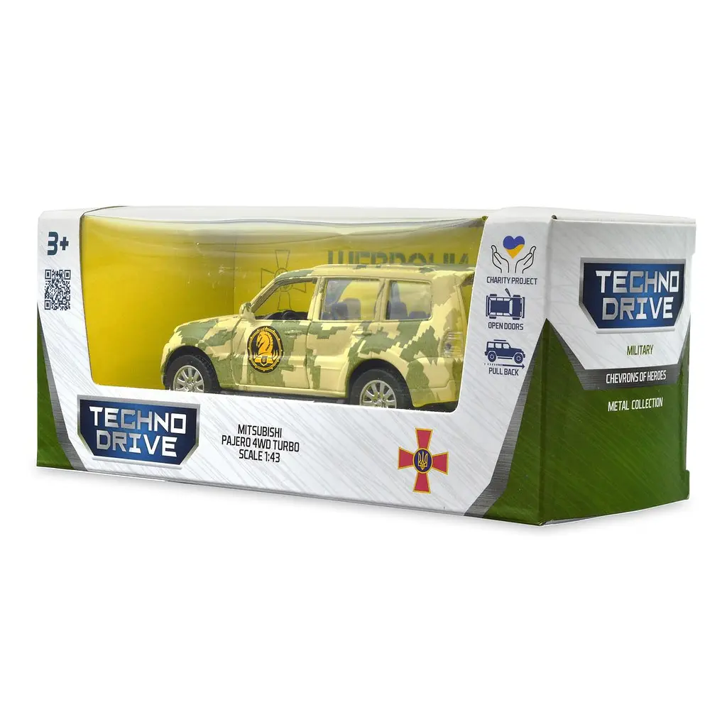 Автомодель TechnoDrive Шеврони Героїв Mitsubishi Pajero 4WD Turbo 47 ОМБр (250361M) - фото 15