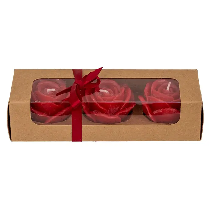 Набір свічок троянда Red colored candle GRAJMY RAZEM 74-3308 102784 - фото 3