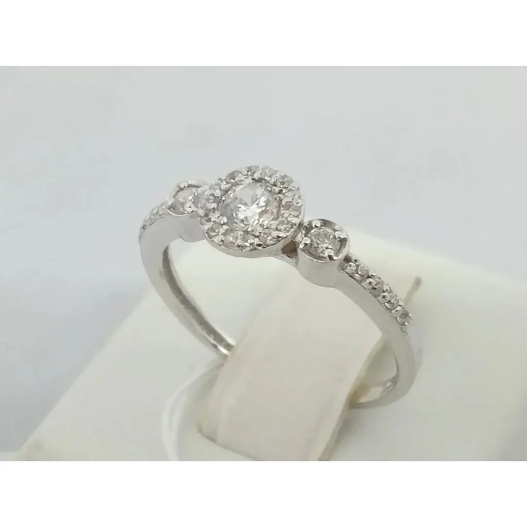 Золоте кільце Гаразд з фіанітами. 3523566 17 - фото 4