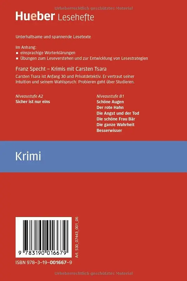 Die schone Frau Bar. Falsches Spiel mit Carsten Tsara - Buch B1 - фото 2