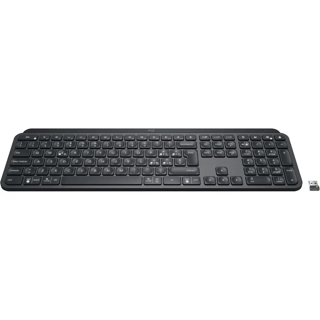 Клавіатура Logitech MX Keys Advanced for Business Illuminated ENG/UA Graphite (920-010251) [122552] - фото 2
