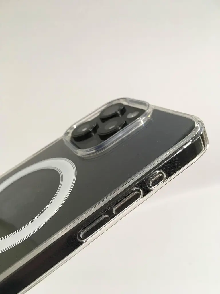 Протиударний чохол для Apple iPhone 15 Pro Max Clear Case Ultra Hybrid with MagSafe Прозорий з магнітом - фото 4