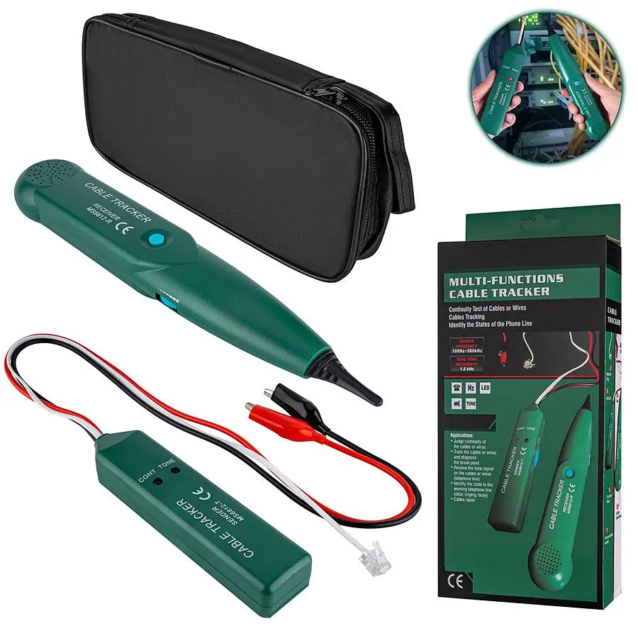 Кабельний трекер, тестер-трасошукач MS6812 Mastech (OEM)