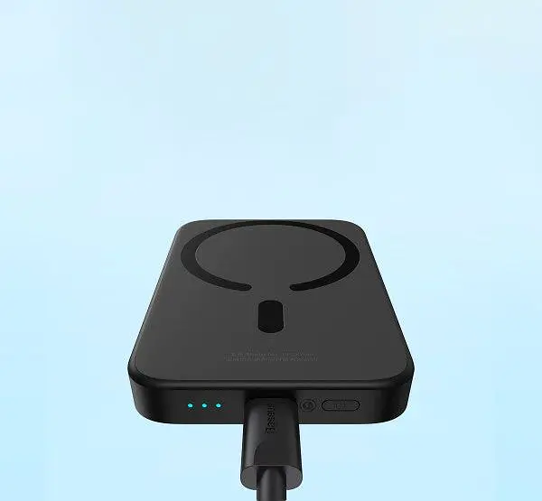 Зовнішній акумулятор Baseus Magnetic Bracket Mini 6000mAh 20W Black (PPCX020001) [101227] - фото 5