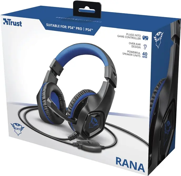 Гарнитура игровая Trust GXT 404B Rana Gaming Headset for PS4 3.5 мм BLUE (23309_Trust) - фото 5