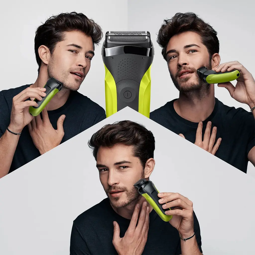Електробритва Braun Series 3 300BT Black/Green - фото 7