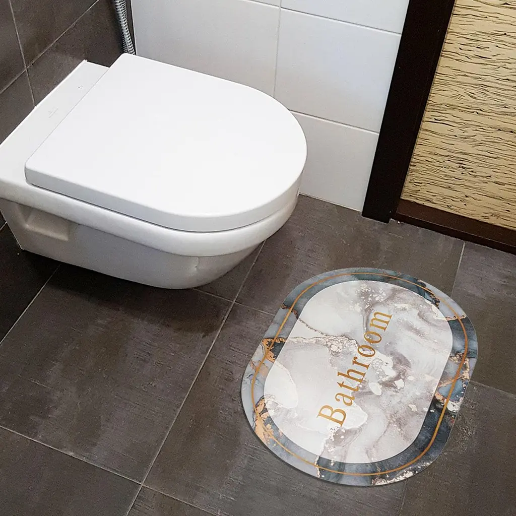 Вологопоглинаючий килимок Sticker Wall мармур Bathroom 40x60CMx3MM (D) SW-00001569 - фото 6
