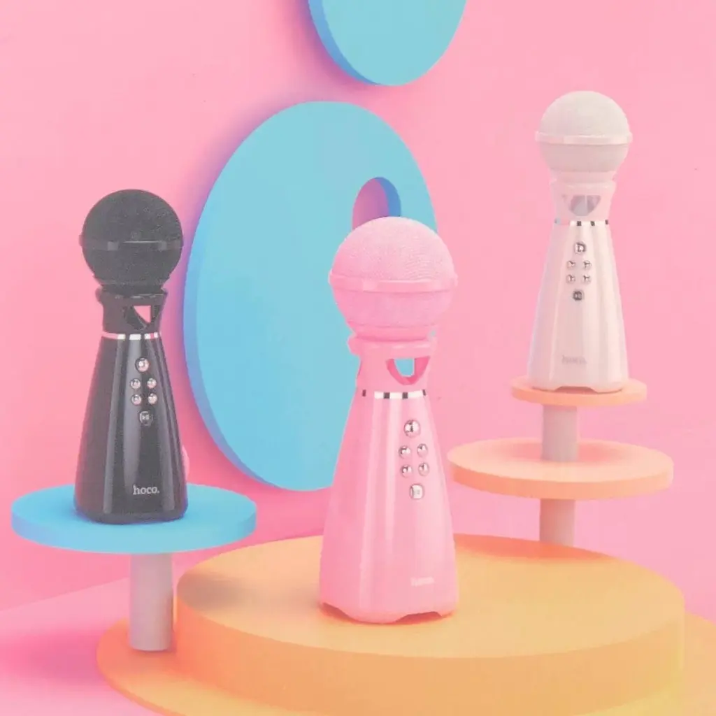 Микрофон-караоке Hoco Bk6 K-Song Karaoke черный - фото 4