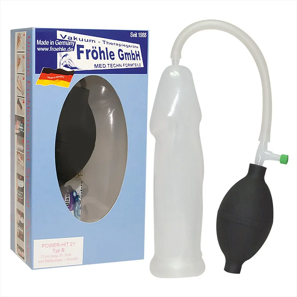 Вакуумна помпа для пеніса Orion Frohle PP009, 21 см прозорий - фото 4