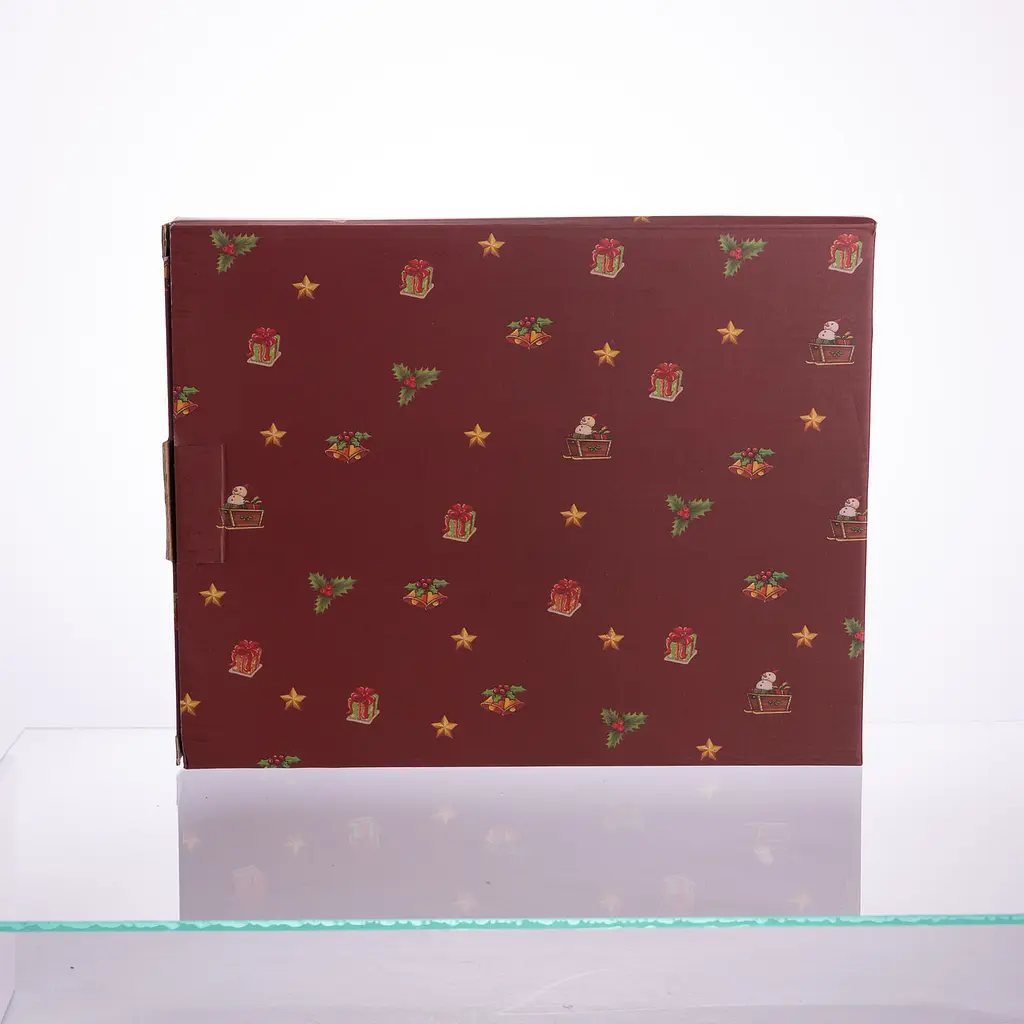 Блюдо сервірувальне новорічне для закусок Christmas 29 × 24 × 2 см фігурне Yiwu HP-SDHK-17 - фото 7