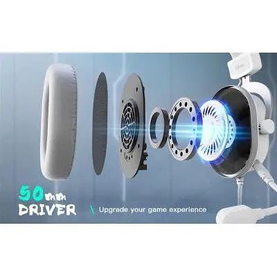 Навушники Fifine H6 RGB 7.1 White (H6W) - фото 10