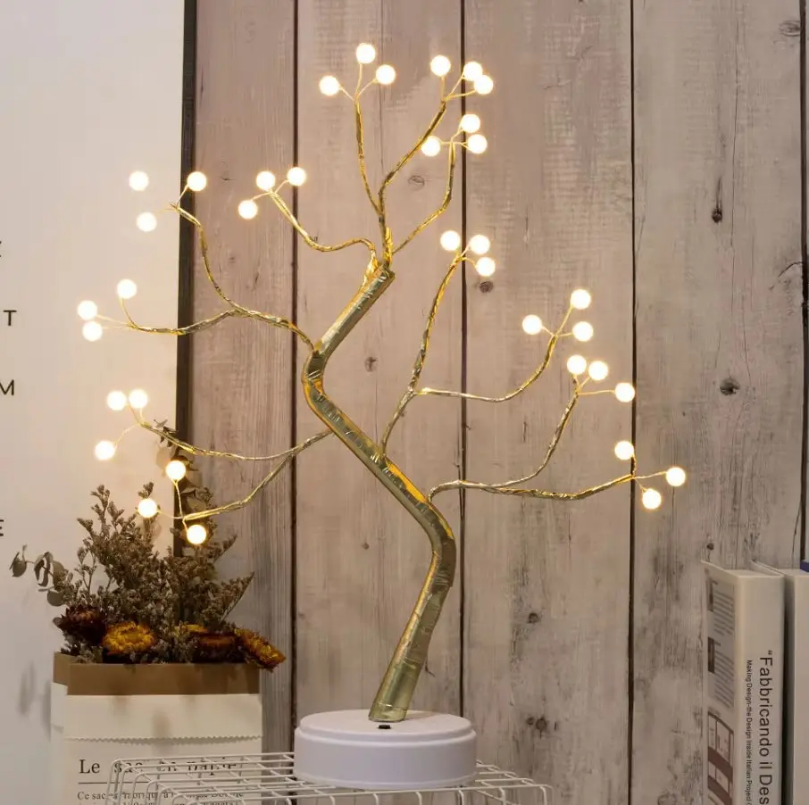 Настільний декоративний світильник Bonsai Tree · LED нічник лампа Дерево - фото 4