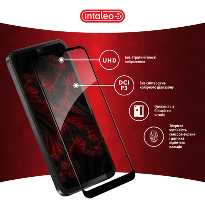 Скло захисне Intaleo Full Glue Samsung A15 Black (1283126583063) - фото 4