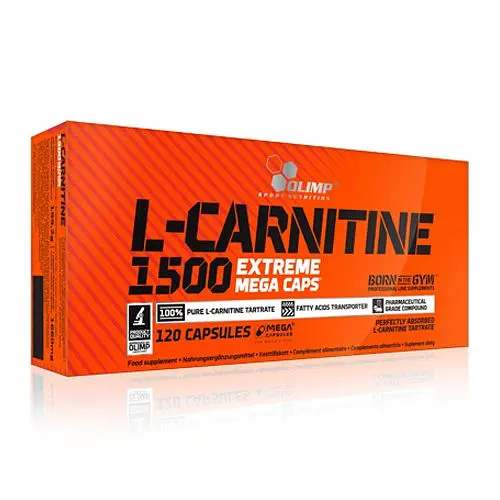 Жироспалювач L-Carnitine 1500 Extreme Mega Caps, 120 капсул Olimp fit0016511 - фото 2