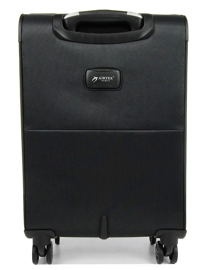 Валіза Малий (S) Airtex 825 55х35х20 см 27 л тканинний 4 колеса Чорний - фото 4