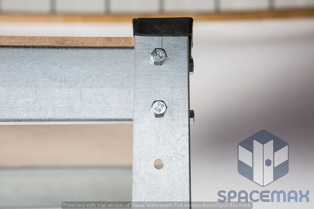 Стелаж металевий 80×80×60 оцинкований самозбірний SPACEMAX - фото 4