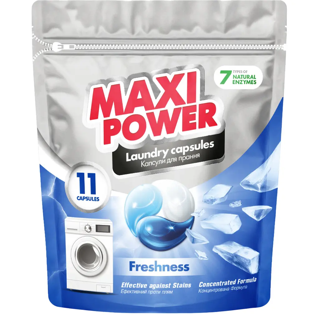 Капсули для прання Maxi Power Freshness 11 шт.