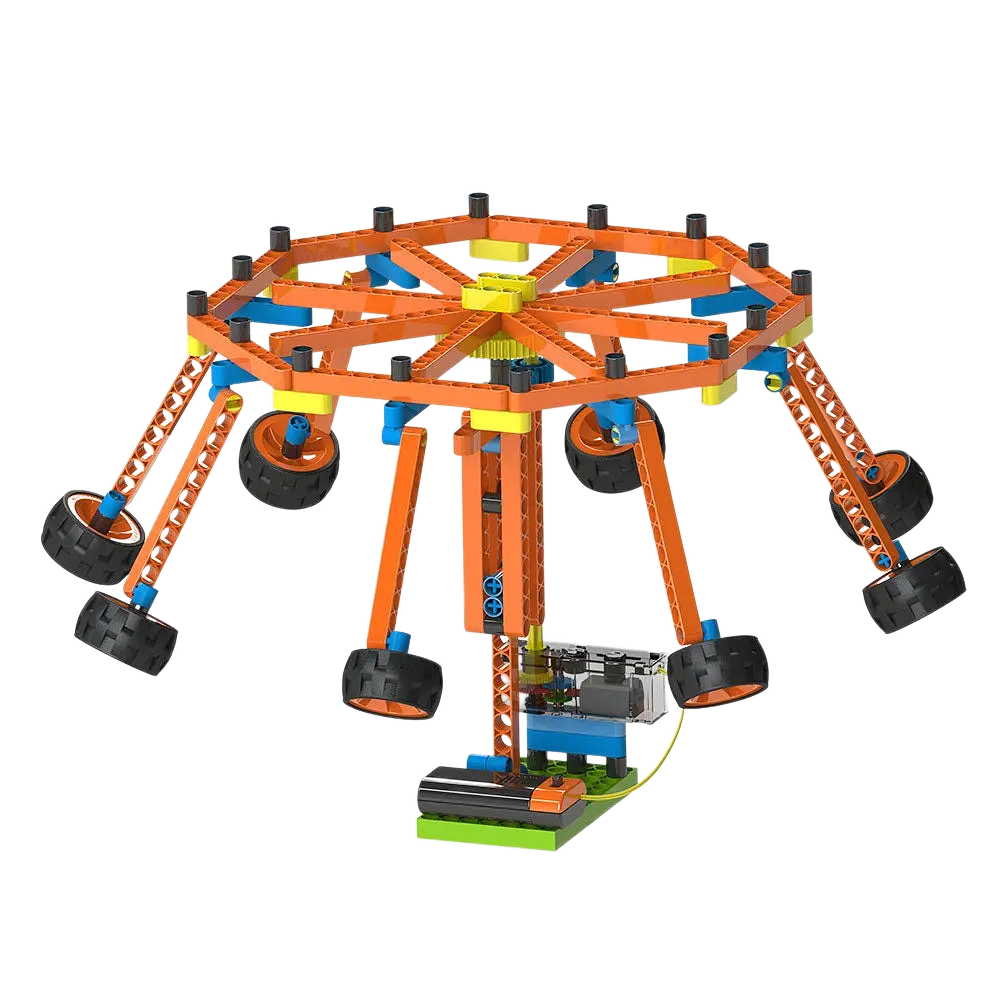 Конструктор Zephyr Blix Amusement поліпропіленовий розвивальний з моторчиком 340 елементів 7 моделей - фото 3