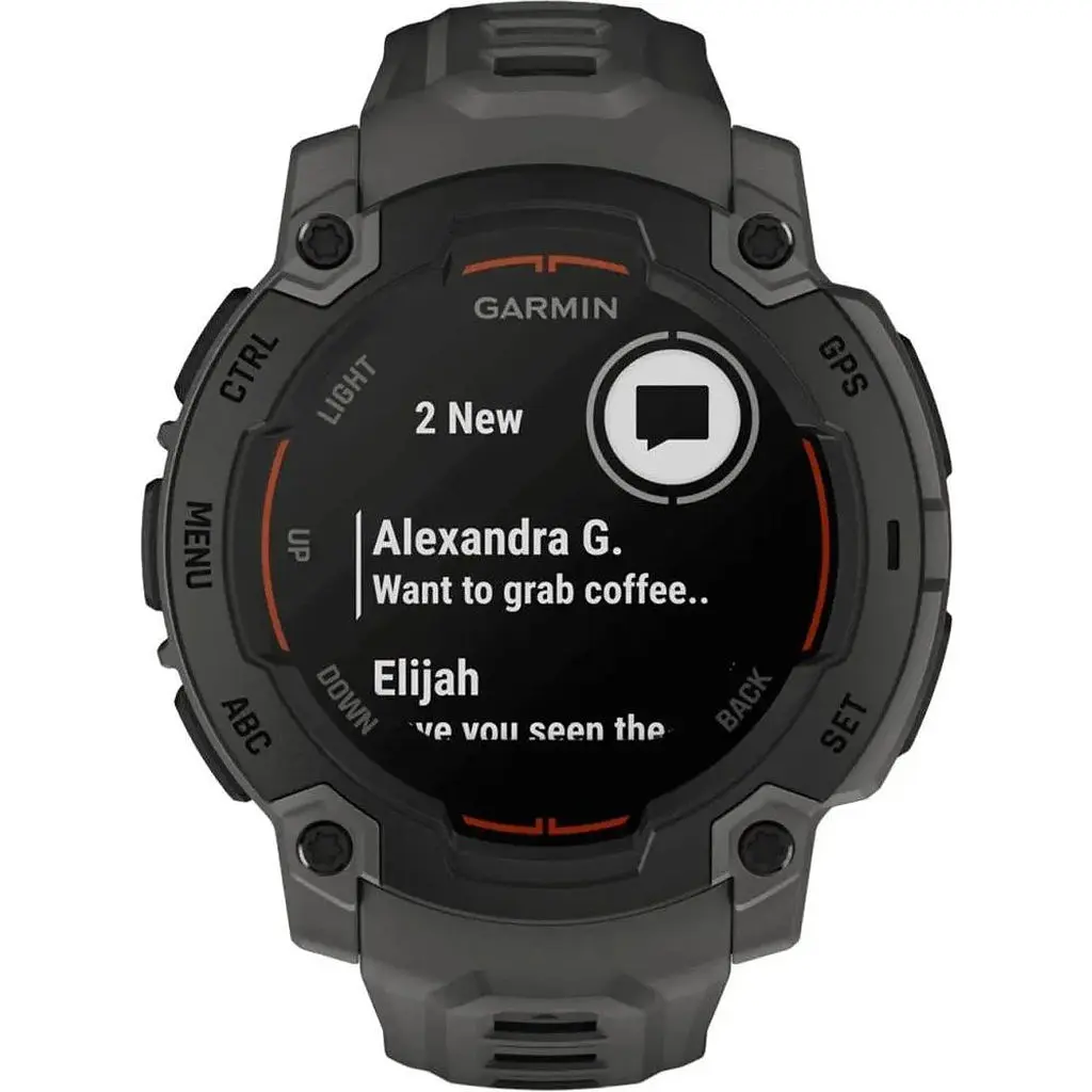 Смарт-годинник Garmin Instinct E 45mm Black with Charcoal Band (010-02933-00) - фото 2
